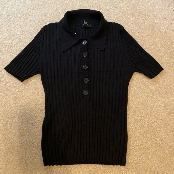 Forever 21 Black Knit Top - Picture 1 of 2